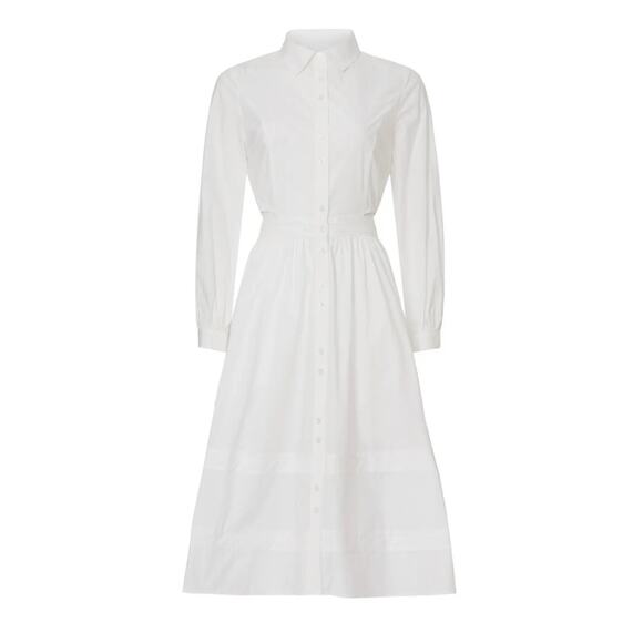 Toccin NY White Cutout Shirt Dress 6 - Picture 4 of 9